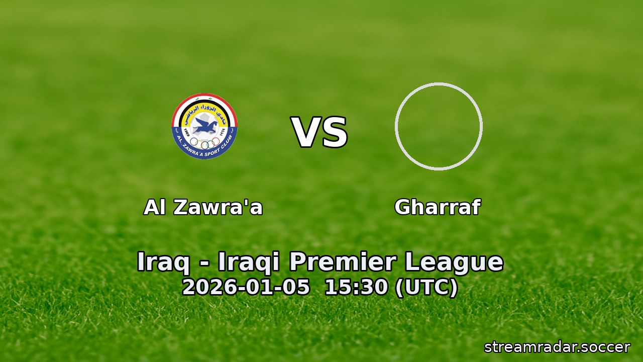 Al Zawra'a vs Gharraf