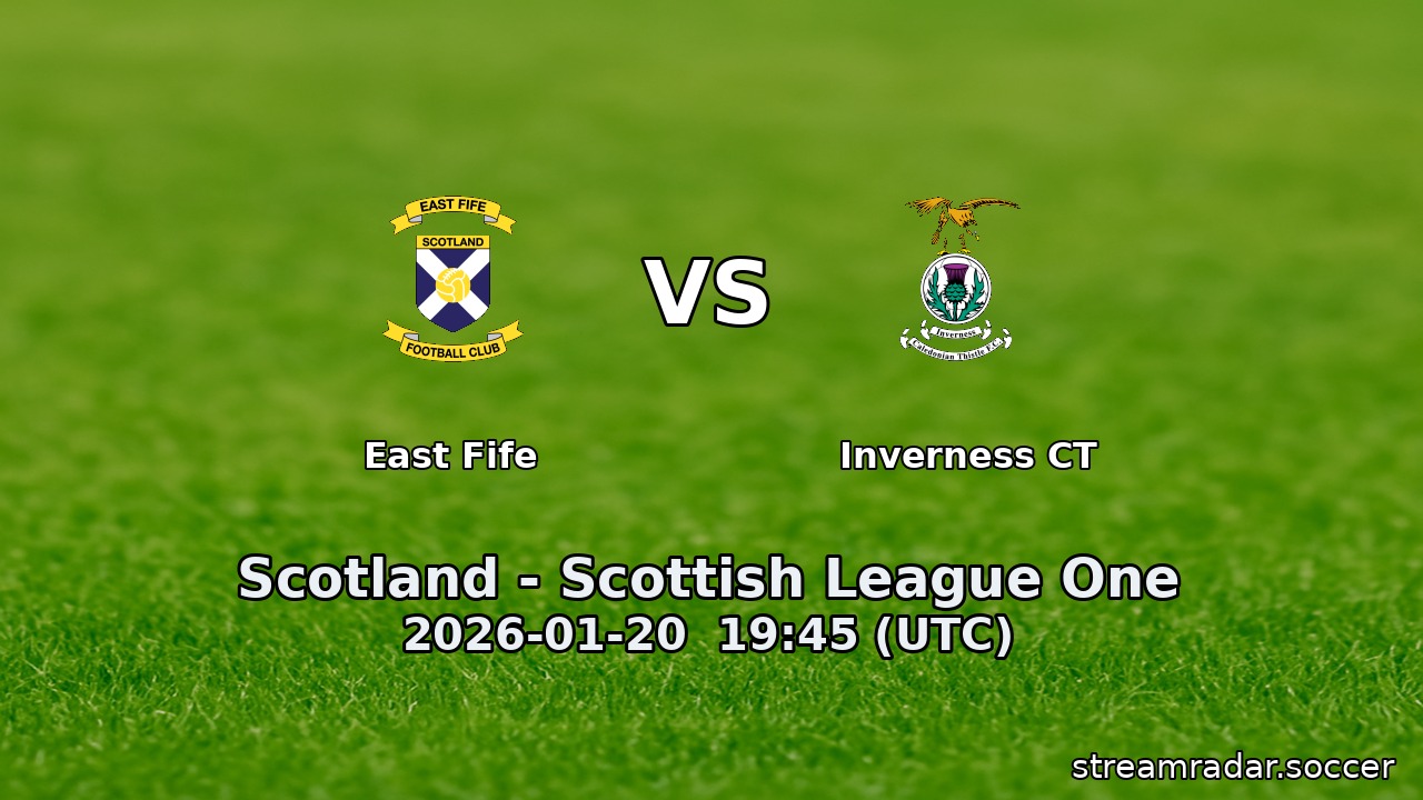 East Fife vs Inverness CT