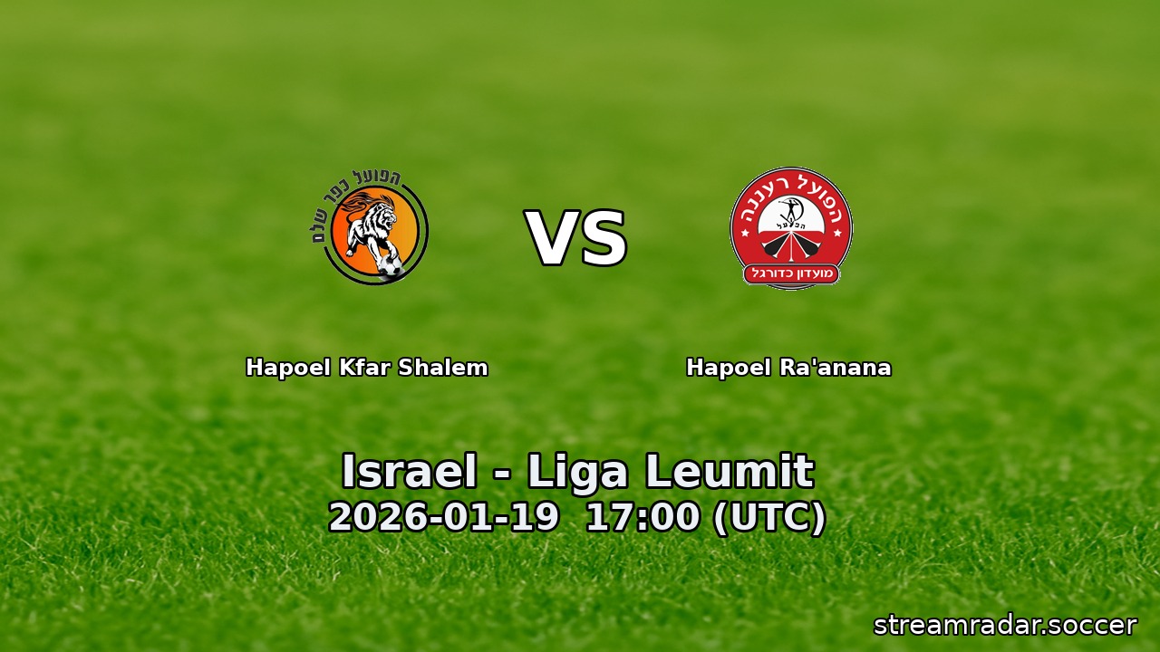 Hapoel Kfar Shalem vs Hapoel Ra'anana