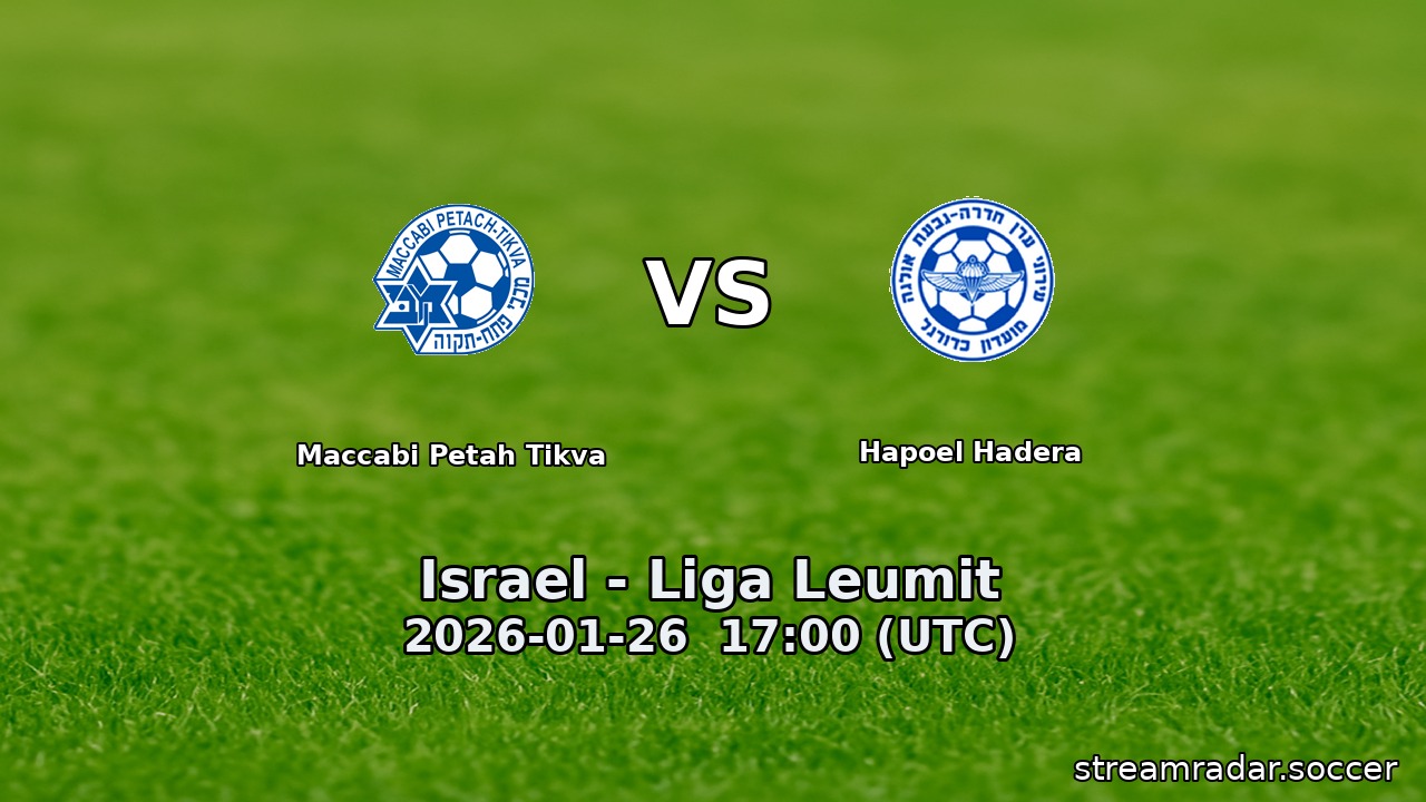 Maccabi Petah Tikva vs Hapoel Hadera