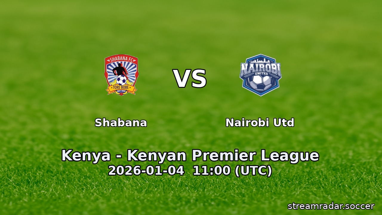 Shabana vs Nairobi Utd