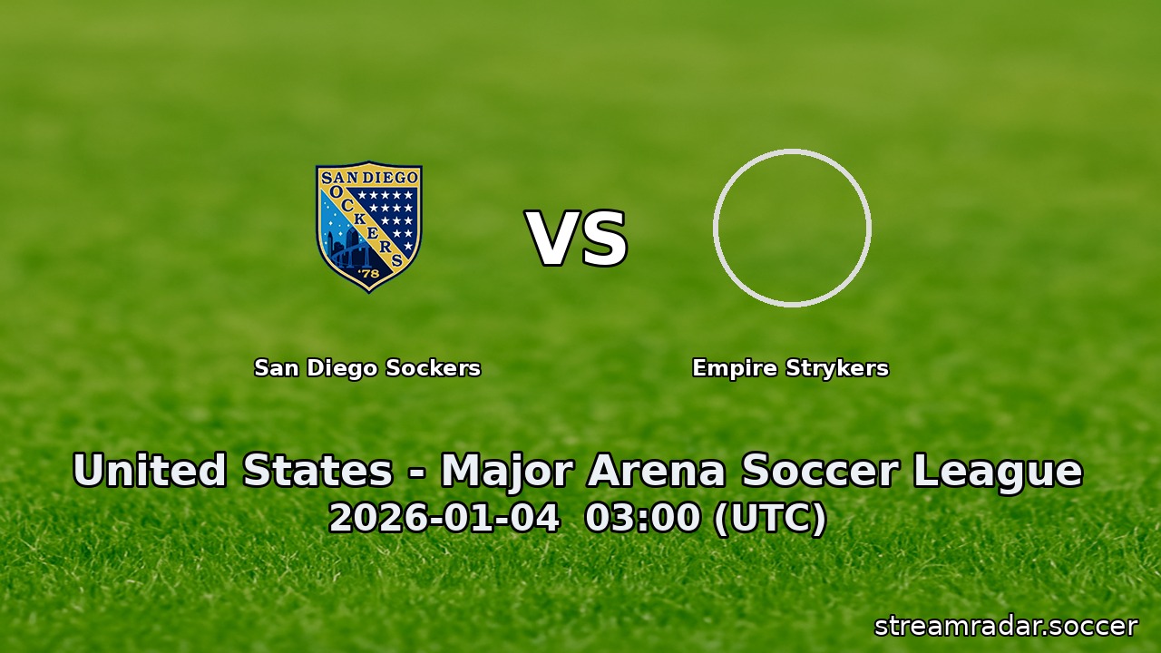 San Diego Sockers vs Empire Strykers