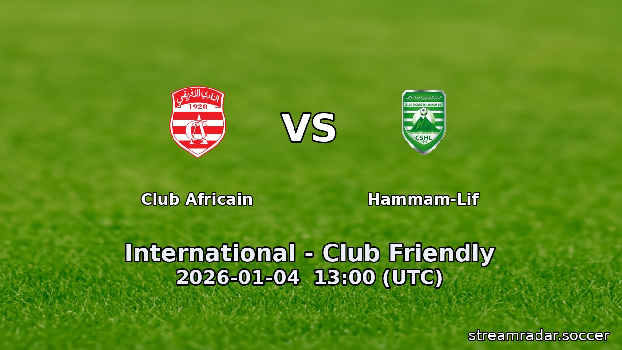 Club Africain vs Hammam-Lif