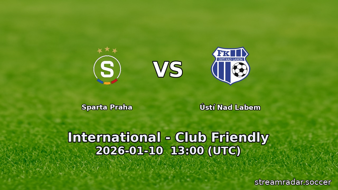 Sparta Praha vs Ústí Nad Labem