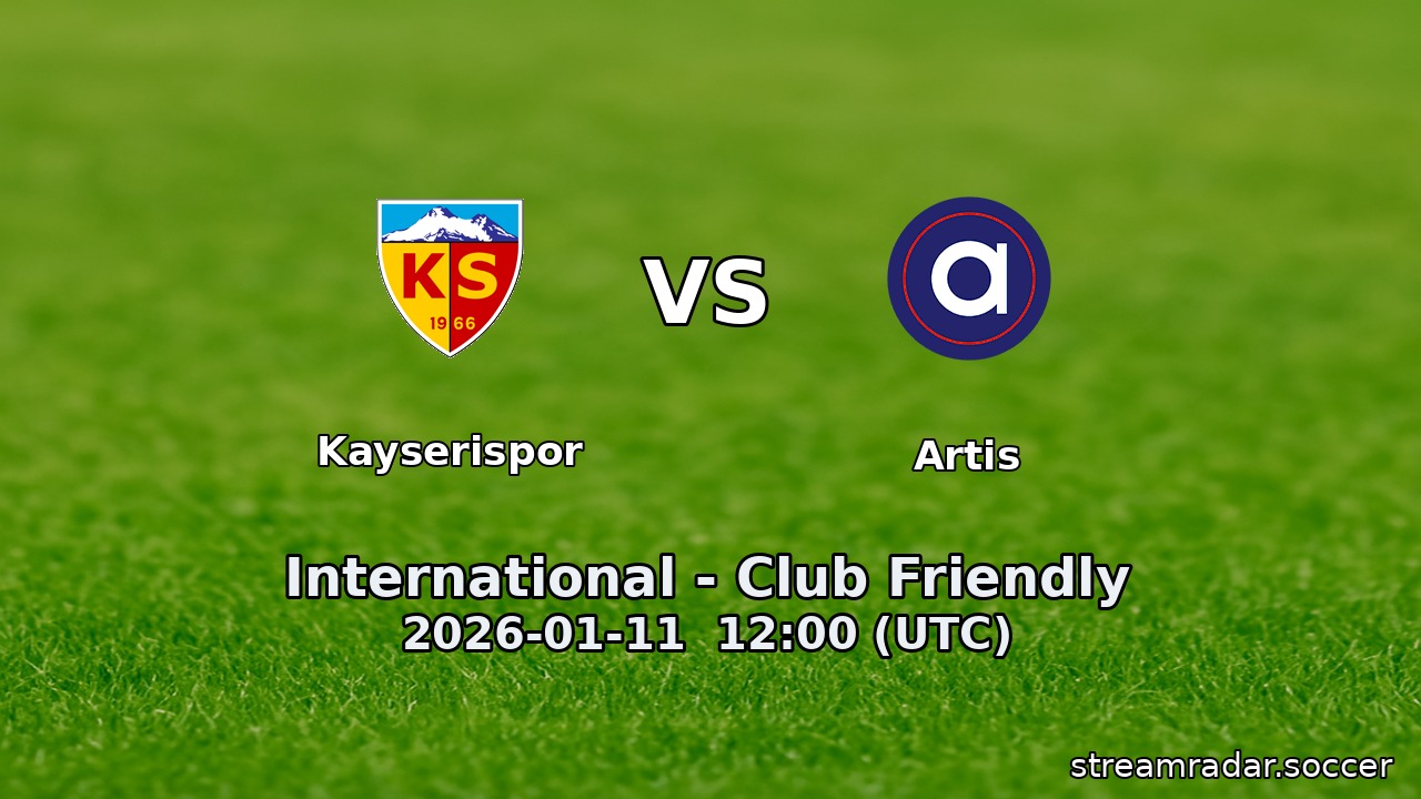 Kayserispor vs Artis