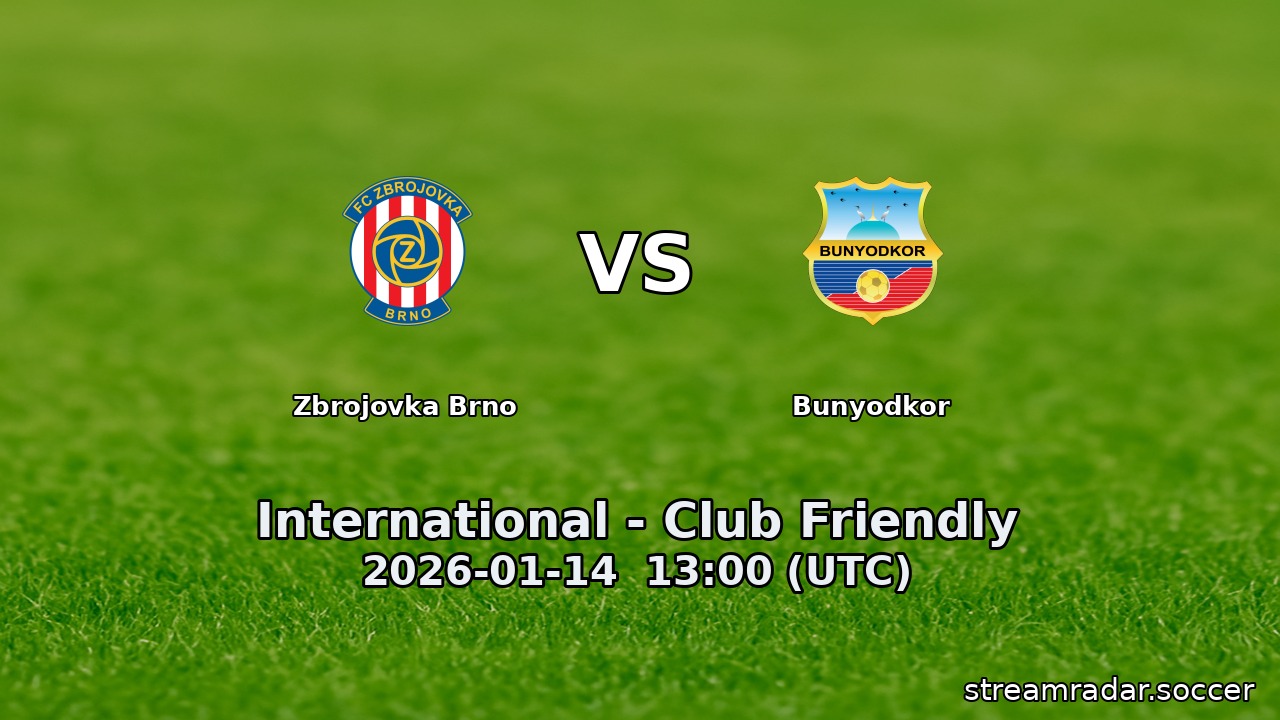 Zbrojovka Brno vs Bunyodkor