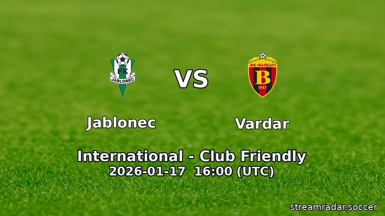 Jablonec vs Vardar