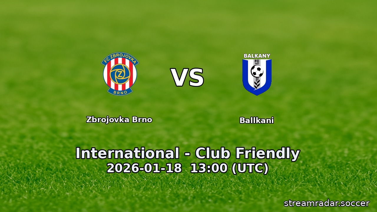 Zbrojovka Brno vs Ballkani