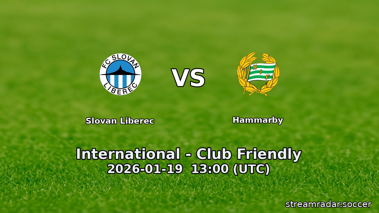 Slovan Liberec vs Hammarby