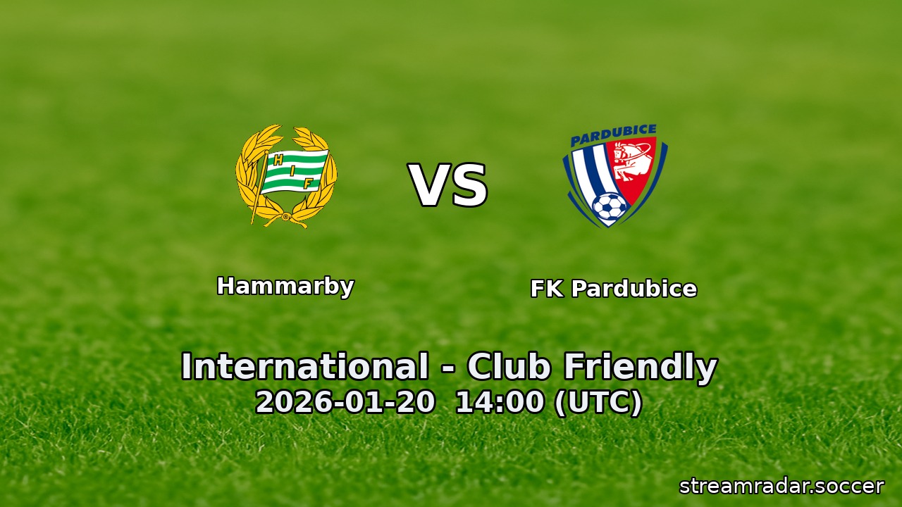 Hammarby vs FK Pardubice