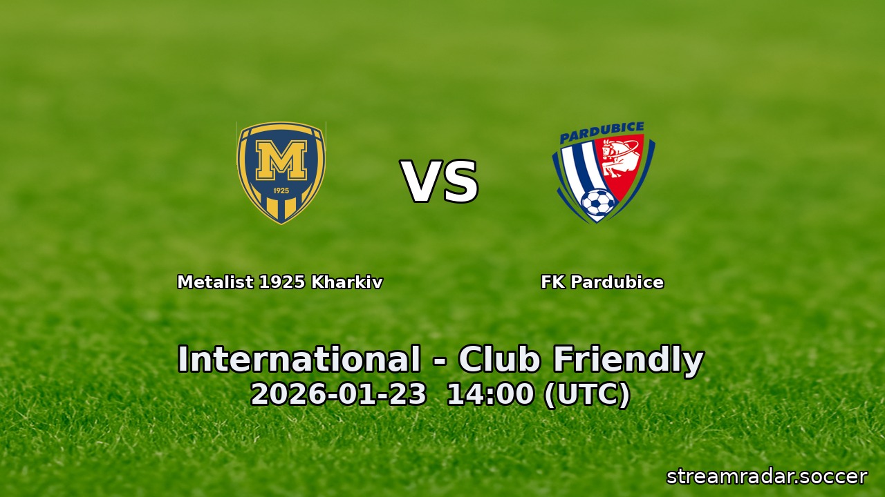 Metalist 1925 Kharkiv vs FK Pardubice