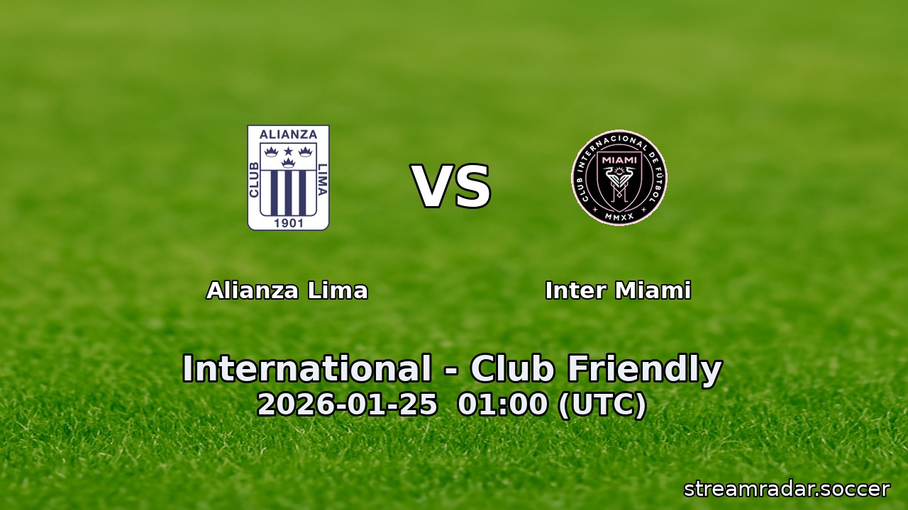 Alianza Lima vs Inter Miami