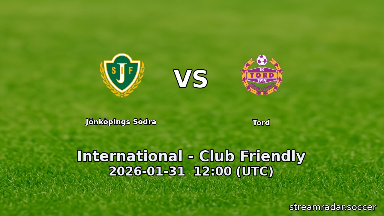 Jönköpings Södra vs Tord
