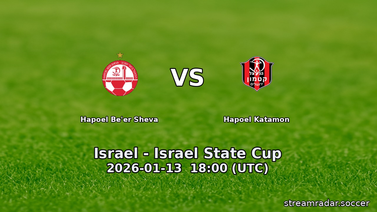 Hapoel Be'er Sheva vs Hapoel Katamon