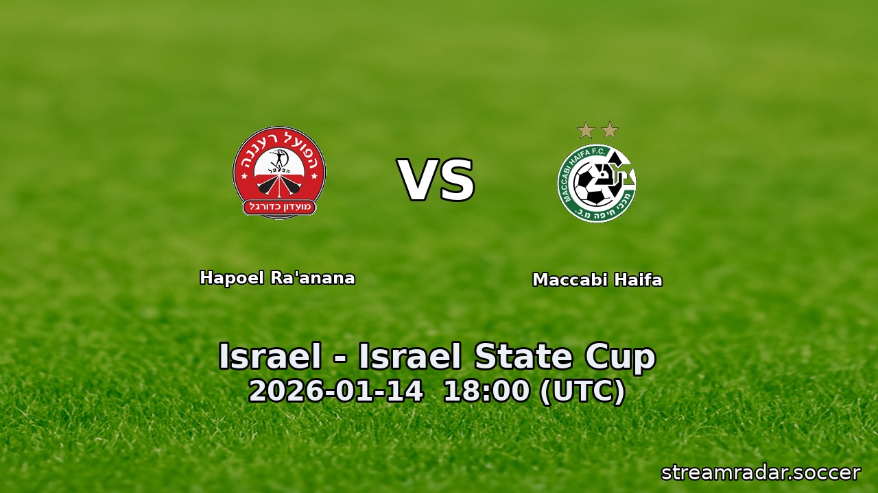 Hapoel Ra'anana vs Maccabi Haifa