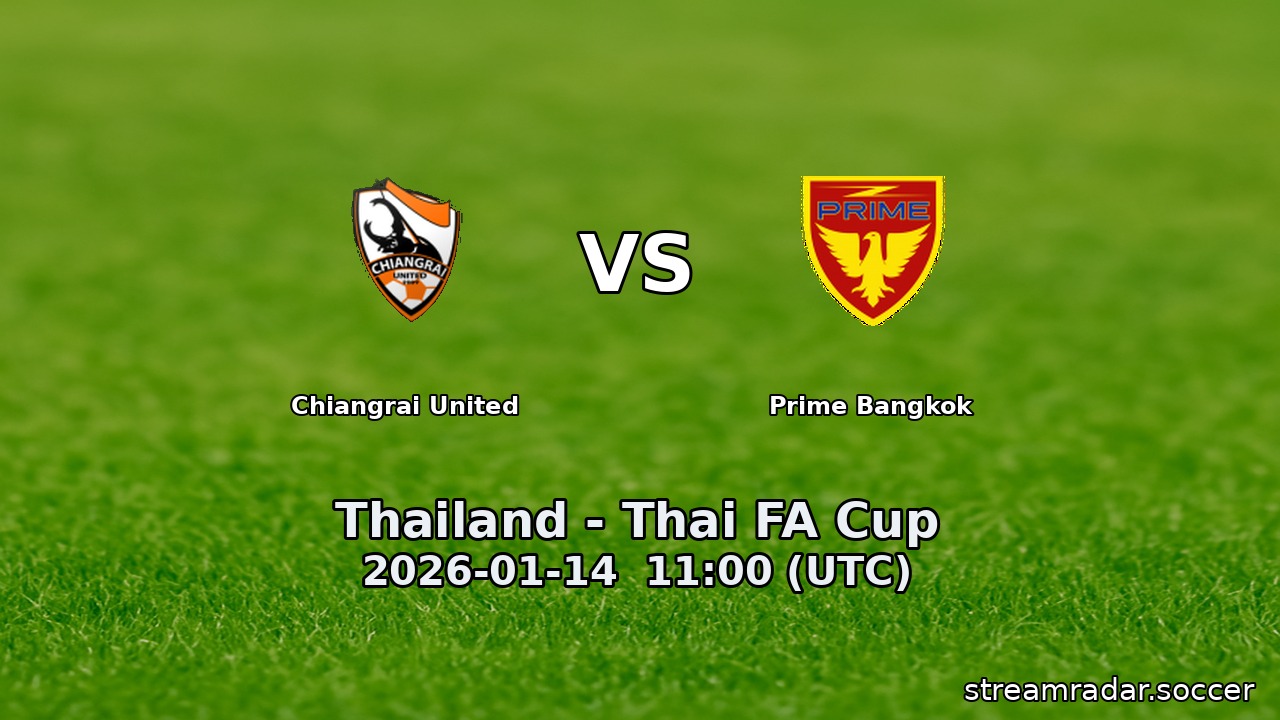 Prime Bangkok vs Chiangrai United