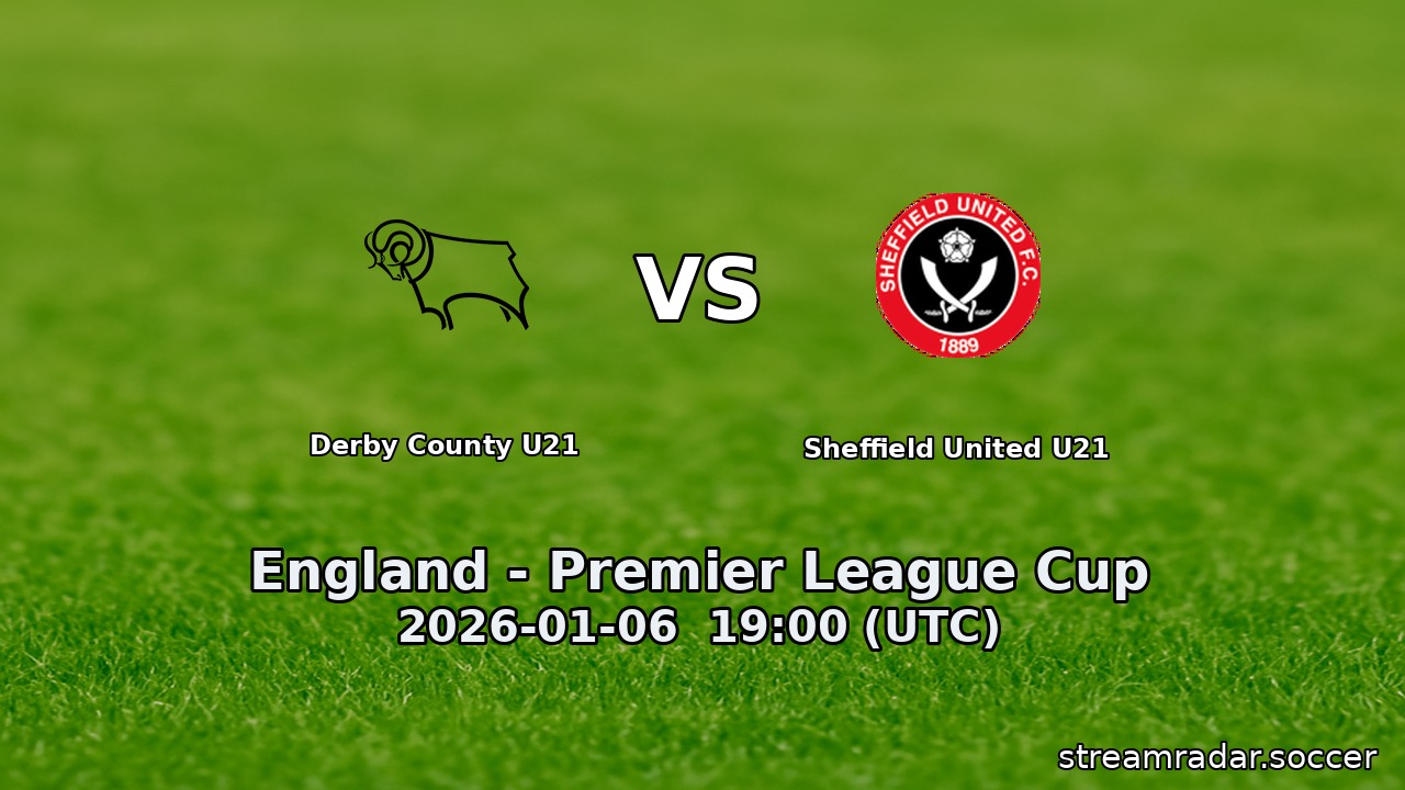 Derby County U21 vs Sheffield United U21