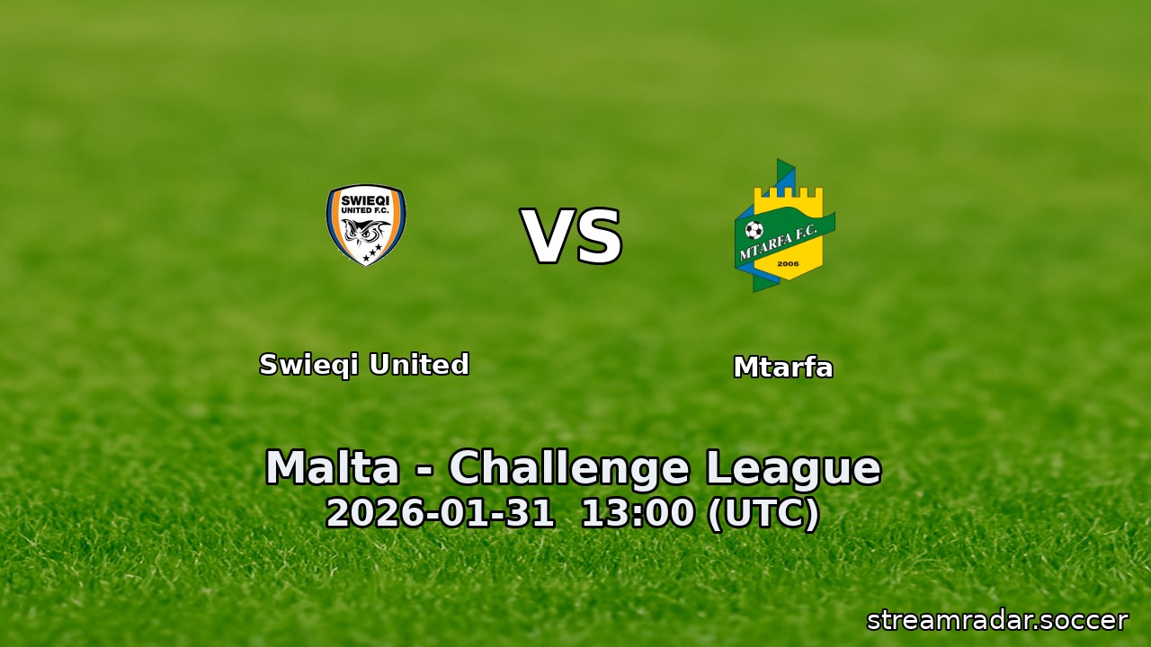 Swieqi United vs Mtarfa