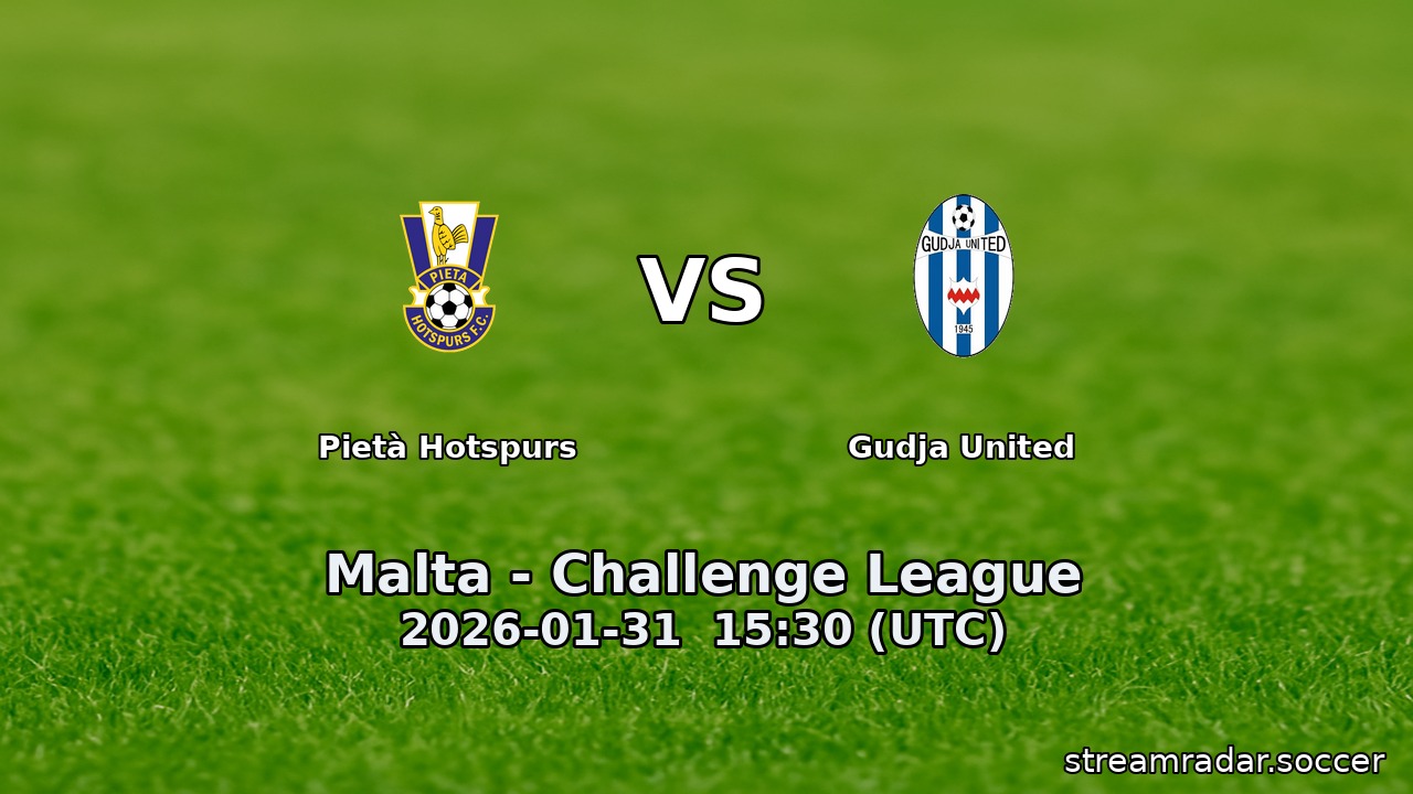 Pietà Hotspurs vs Gudja United