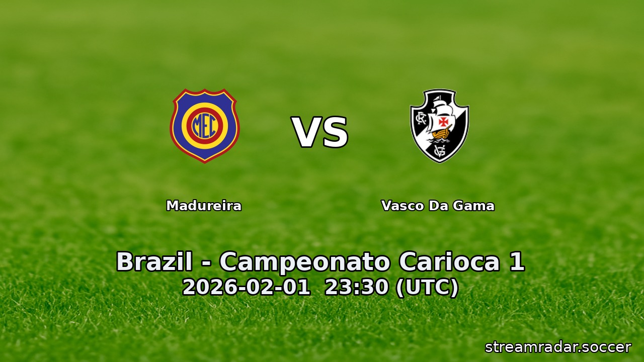 Madureira vs Vasco Da Gama