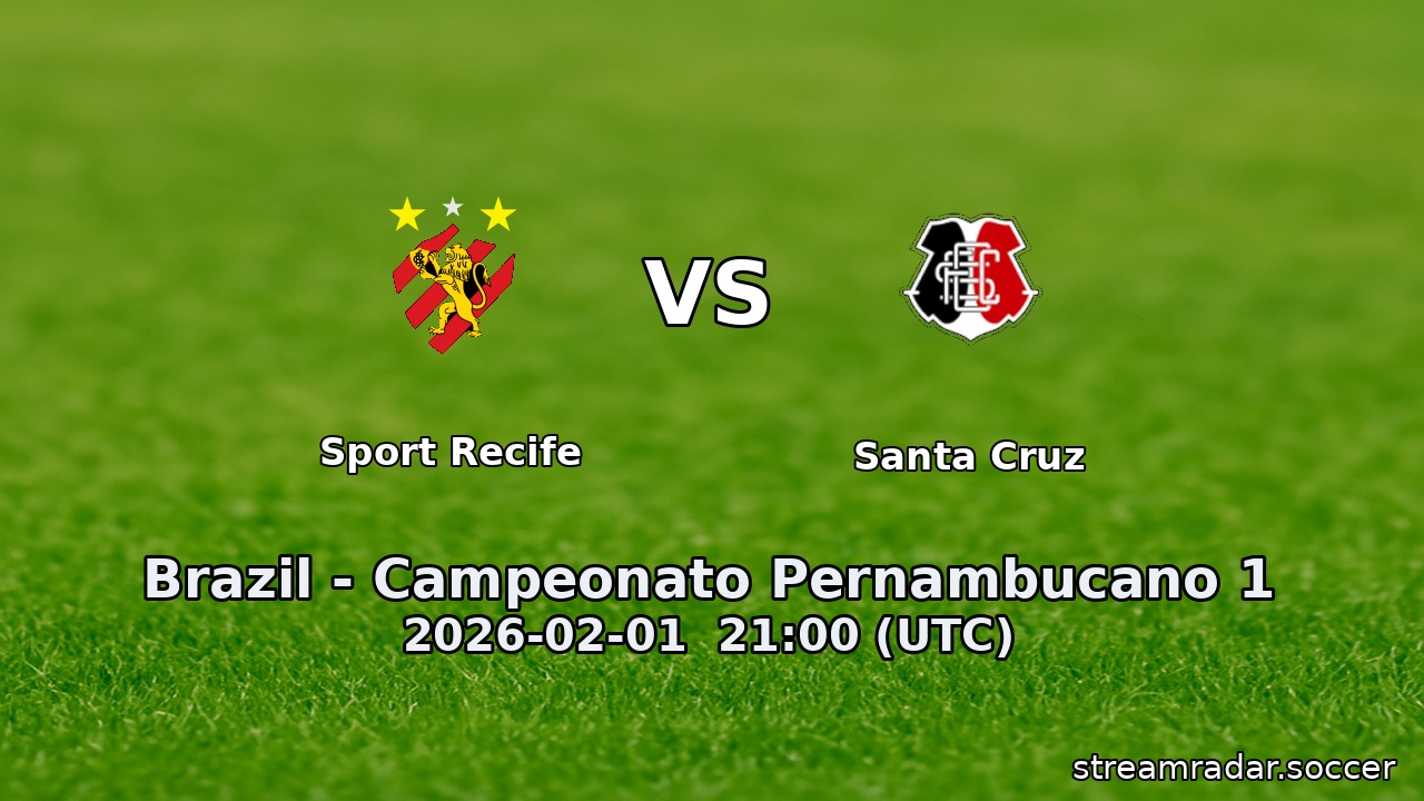 Sport Recife vs Santa Cruz