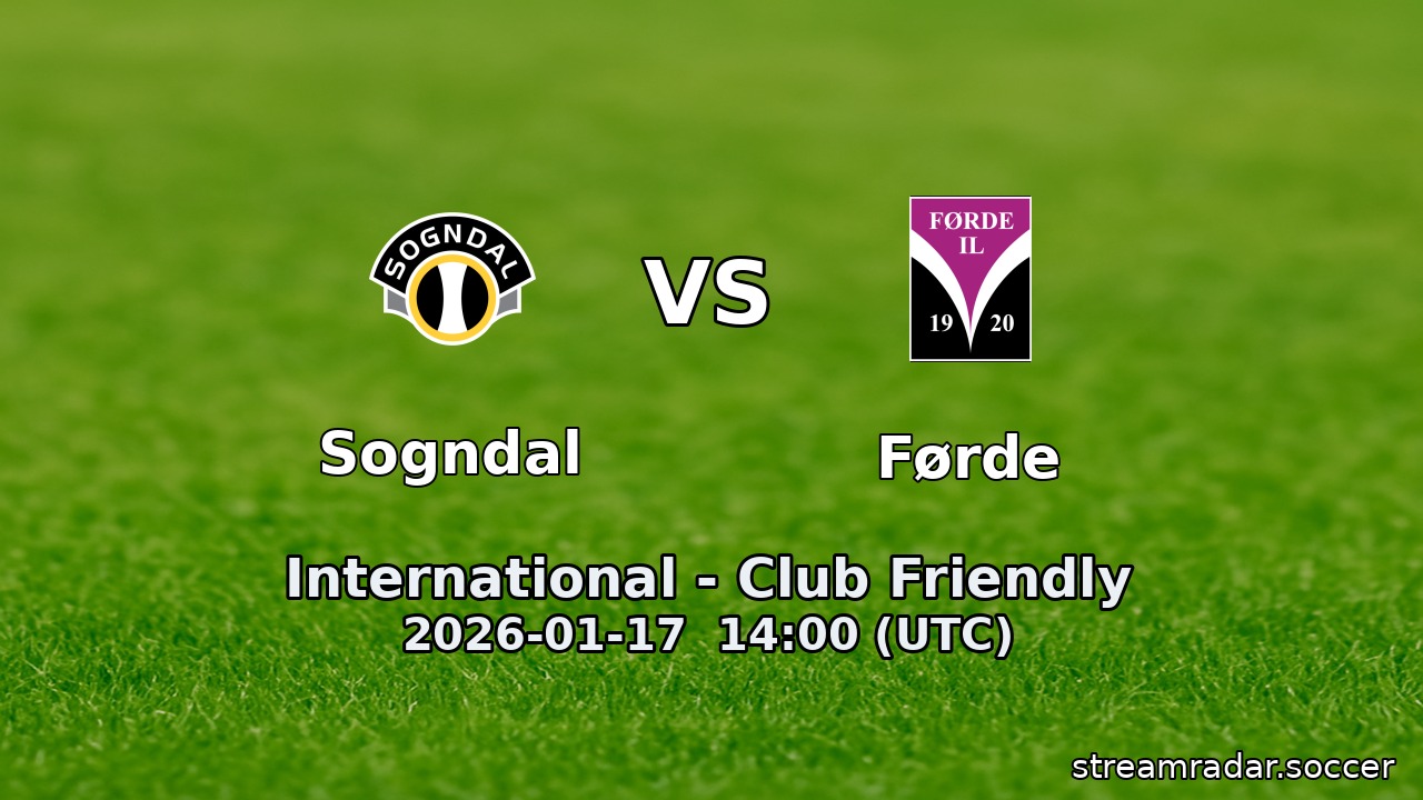 Sogndal vs Førde