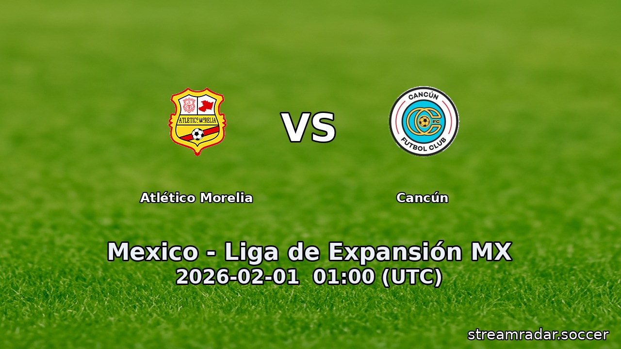 Atlético Morelia vs Cancún
