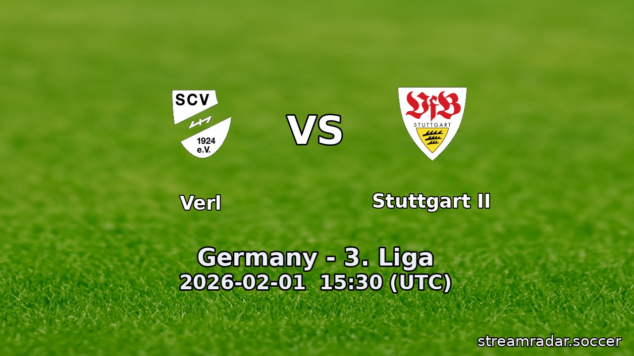 Verl vs Stuttgart II