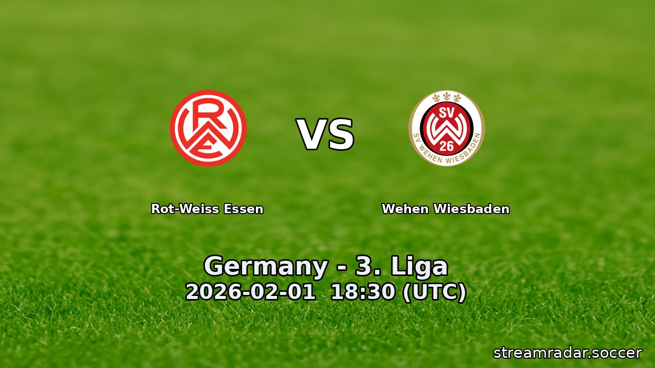 Rot-Weiss Essen vs Wehen Wiesbaden