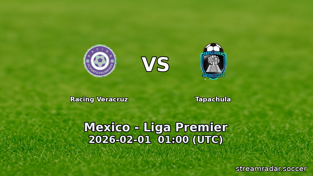 Racing Veracruz vs Tapachula