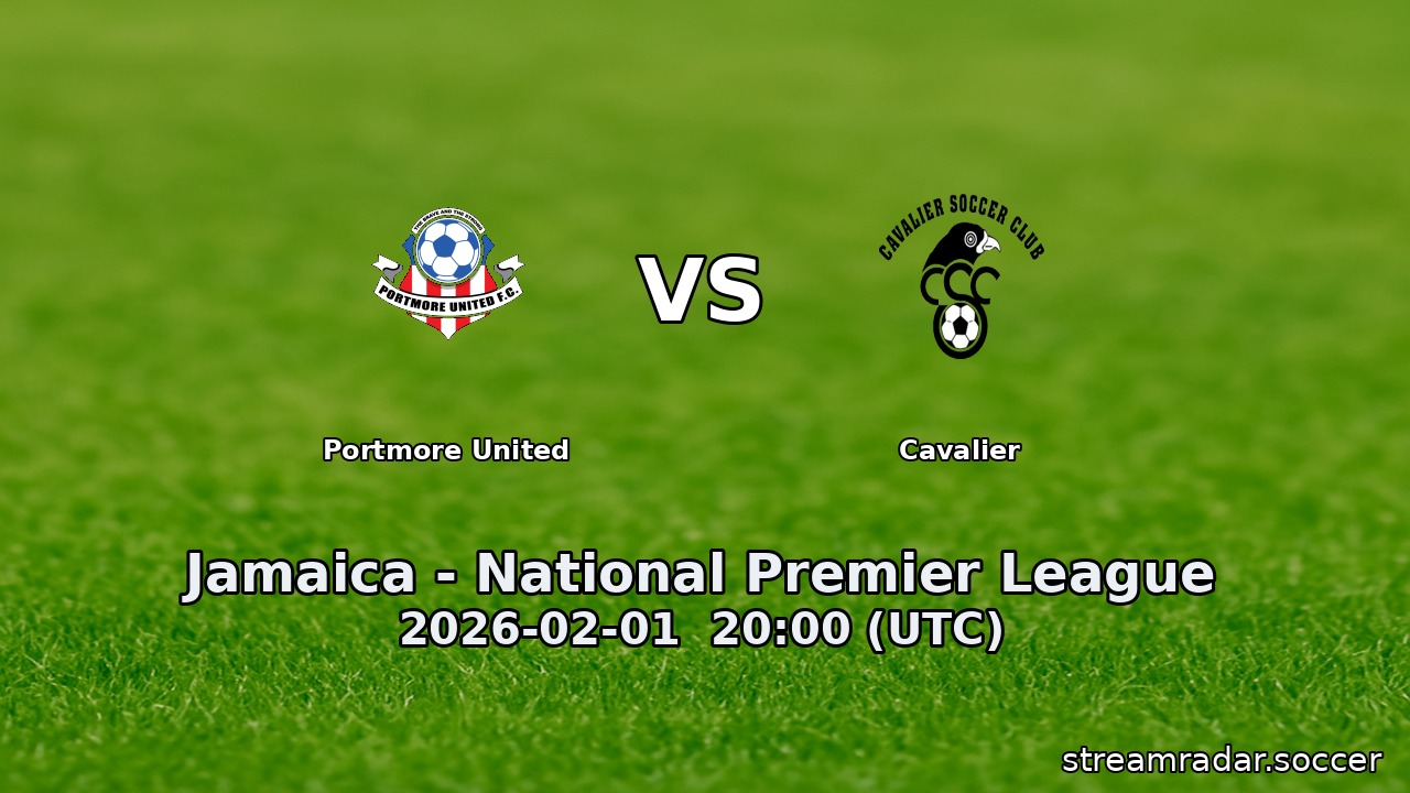 Portmore United vs Cavalier