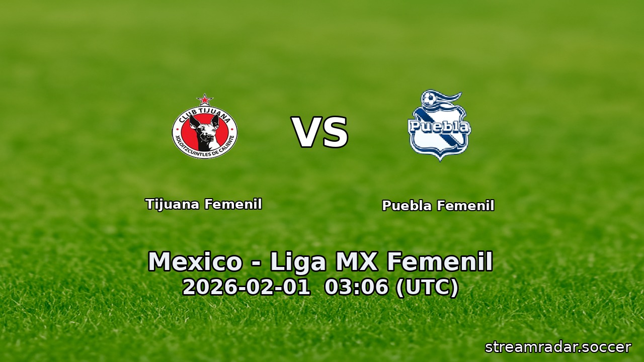 Tijuana Femenil vs Puebla Femenil