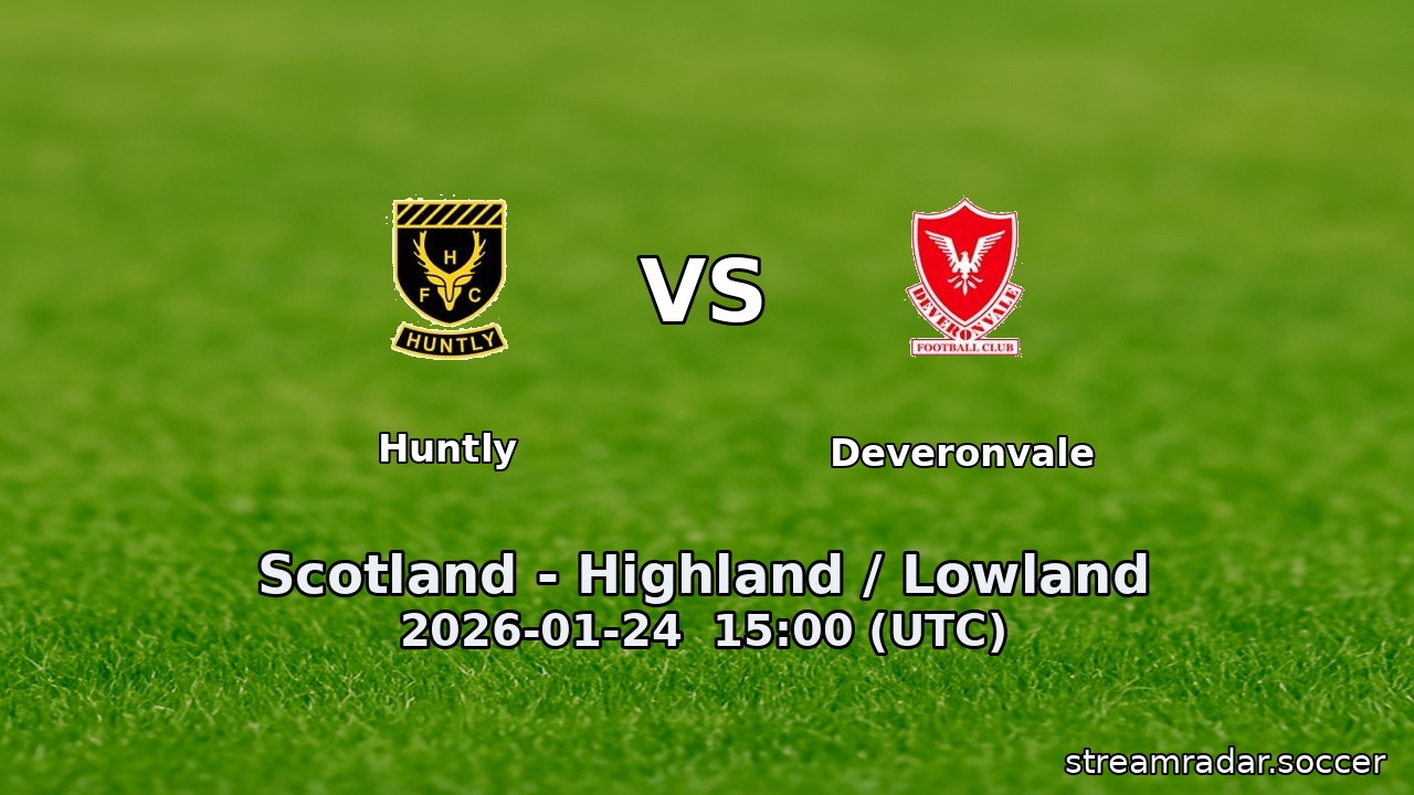 Huntly vs Deveronvale