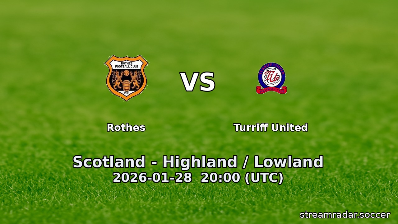 Rothes vs Turriff United