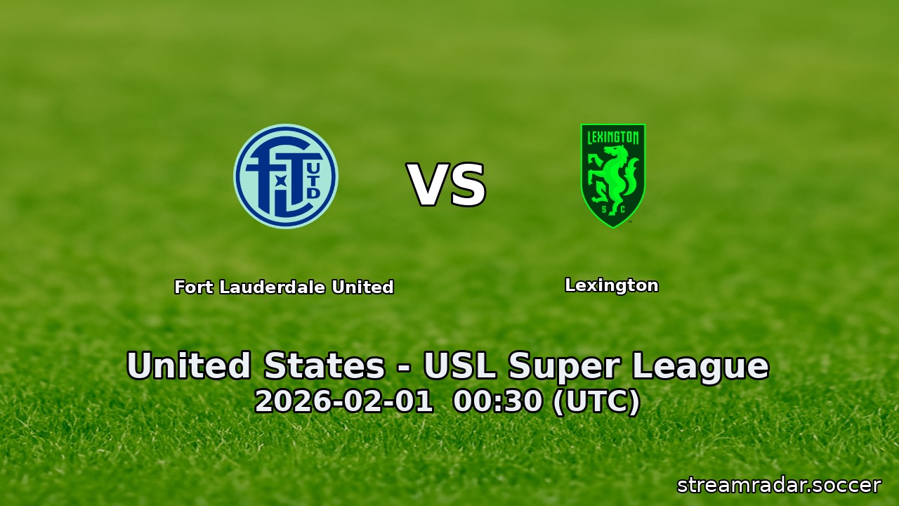 Fort Lauderdale United vs Lexington
