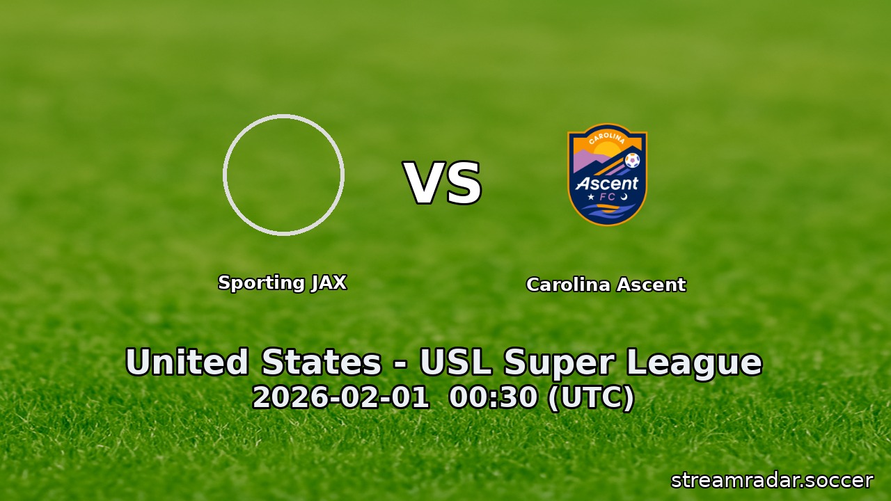 Sporting JAX vs Carolina Ascent