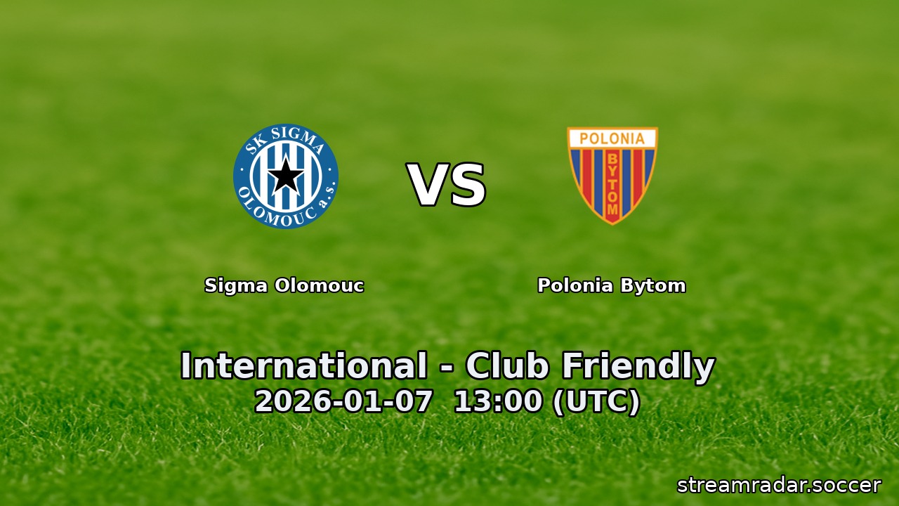 Sigma Olomouc vs Polonia Bytom