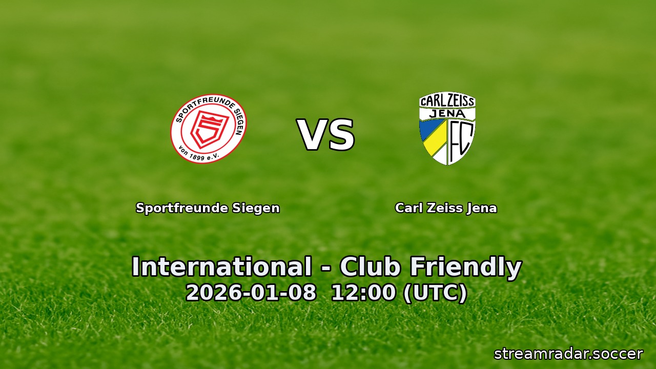 Sportfreunde Siegen vs Carl Zeiss Jena