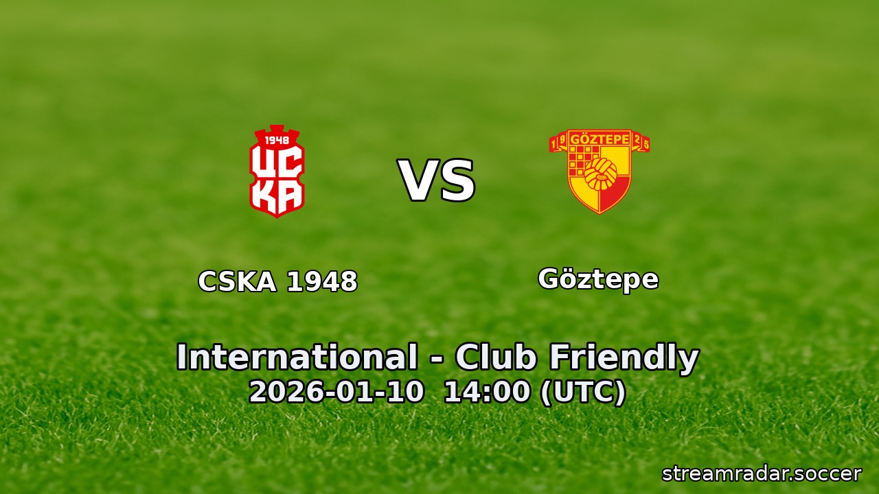 CSKA 1948 vs Göztepe