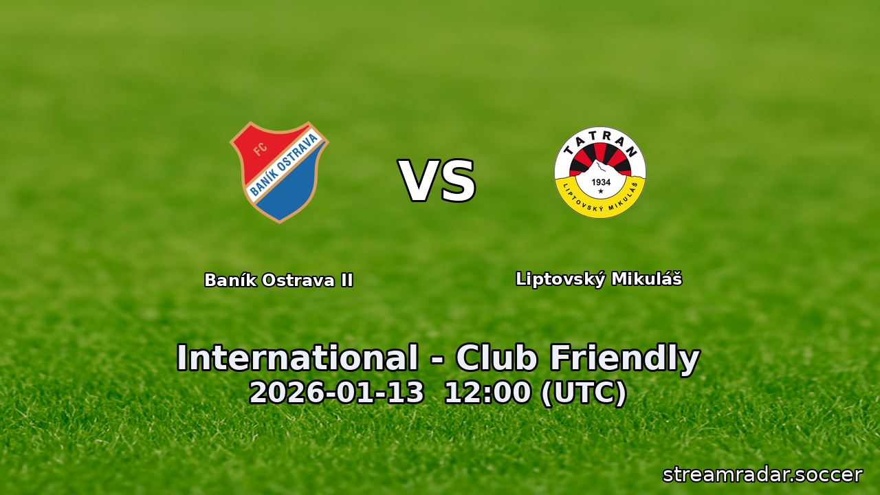 Baník Ostrava II vs Liptovský Mikuláš