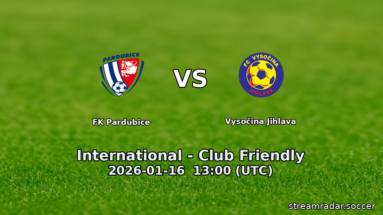 FK Pardubice vs Vysočina Jihlava