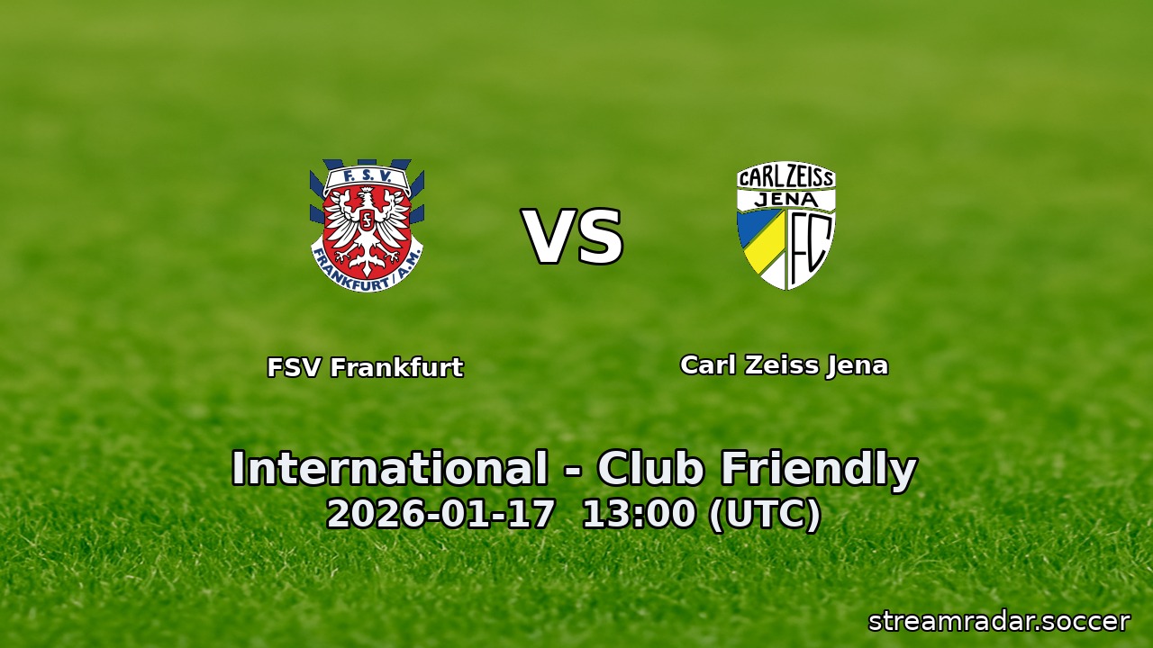 FSV Frankfurt vs Carl Zeiss Jena