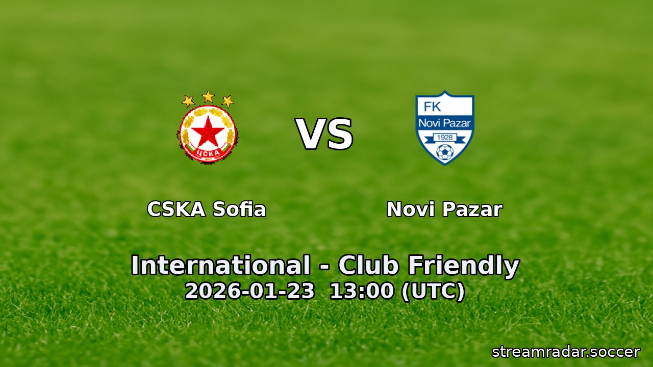 CSKA Sofia vs Novi Pazar