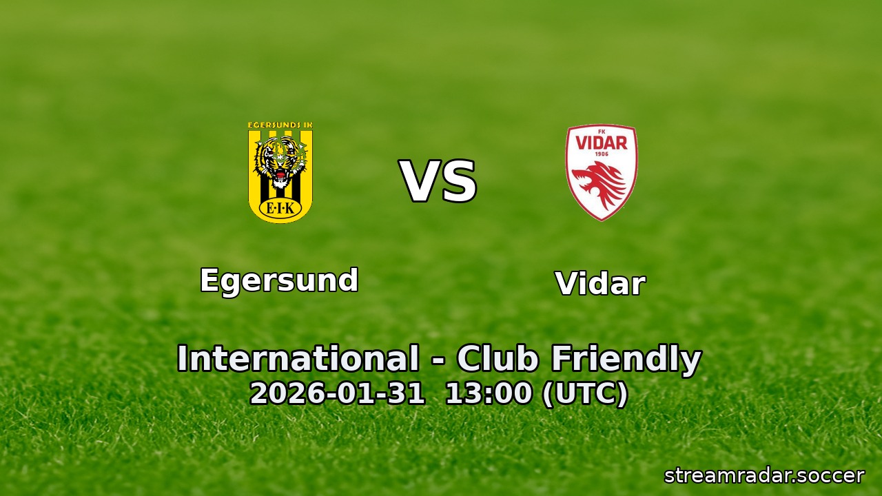 Egersund vs Vidar