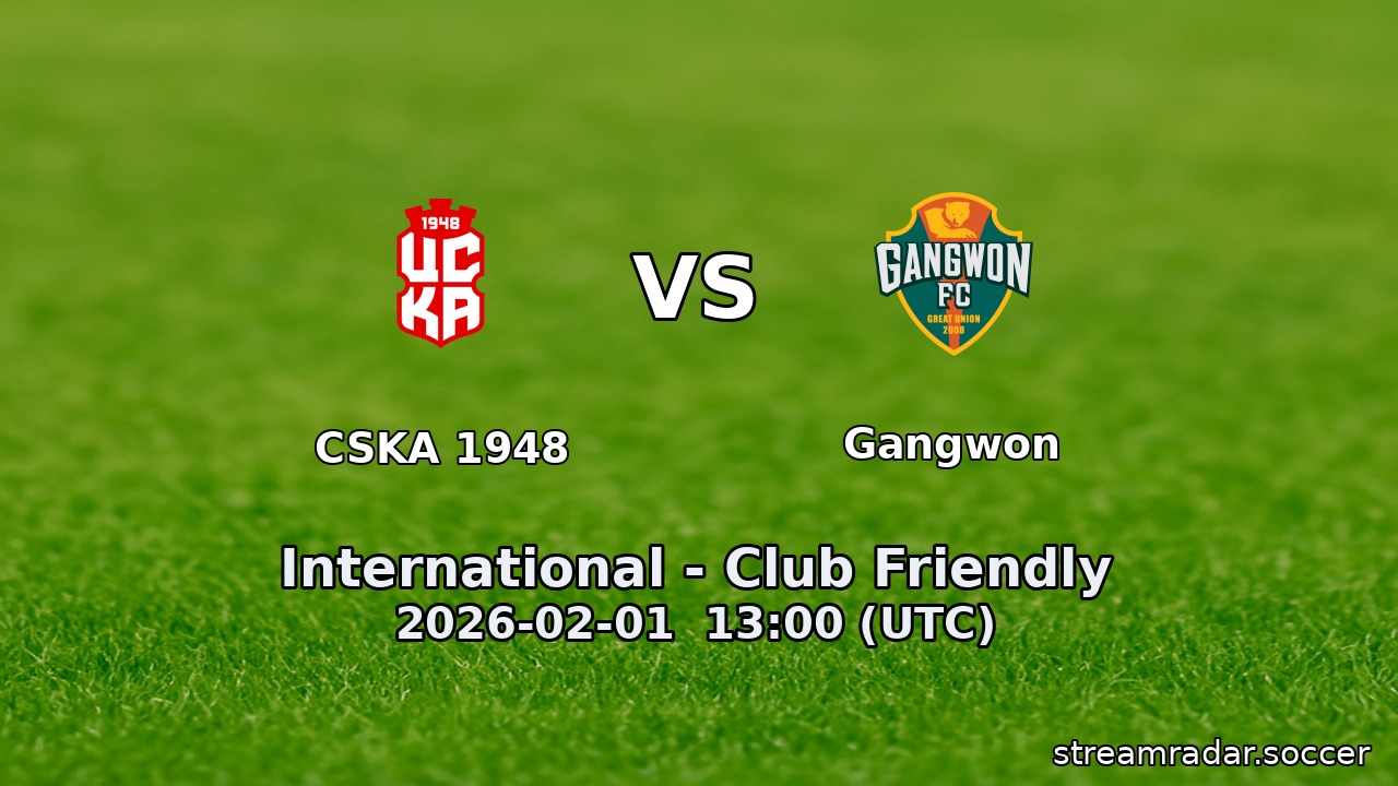 CSKA 1948 vs Gangwon
