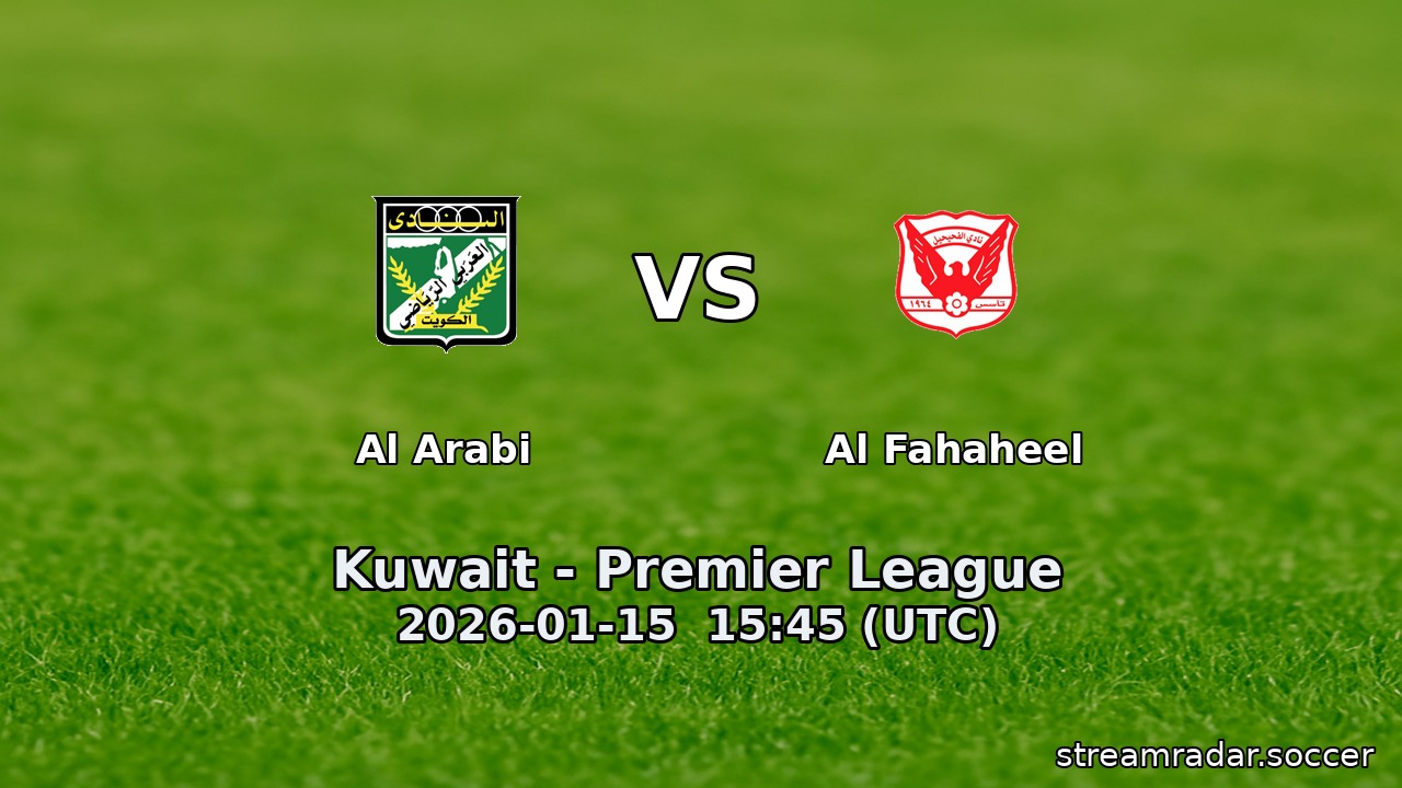Al Arabi vs Al Fahaheel
