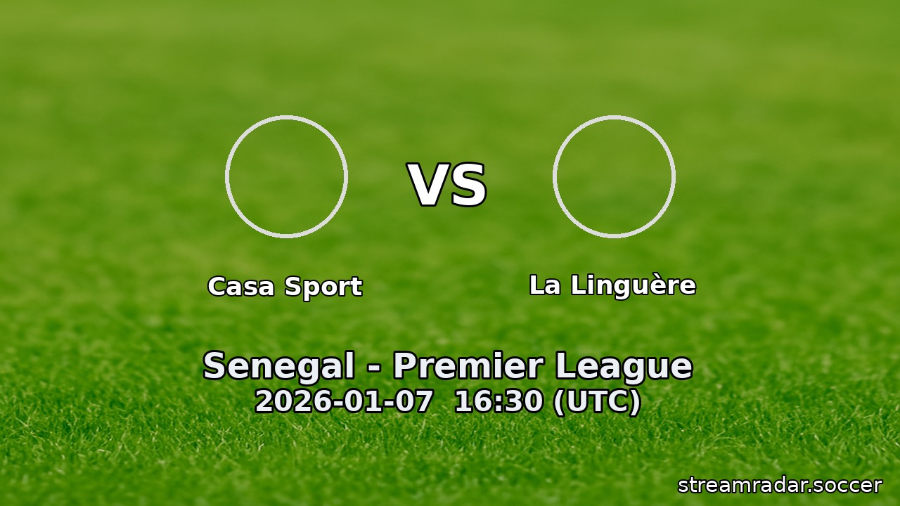 Casa Sport vs La Linguère