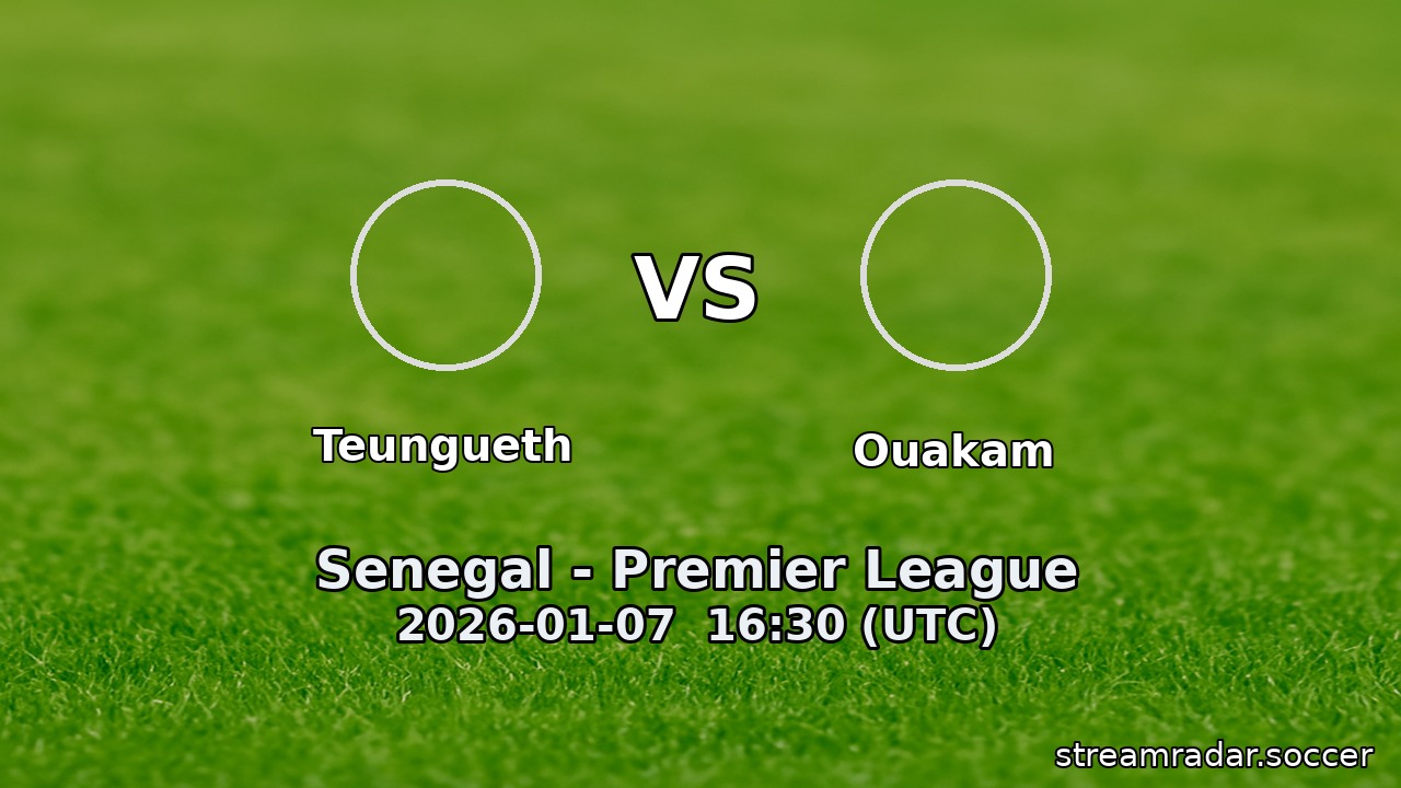 Teungueth vs Ouakam