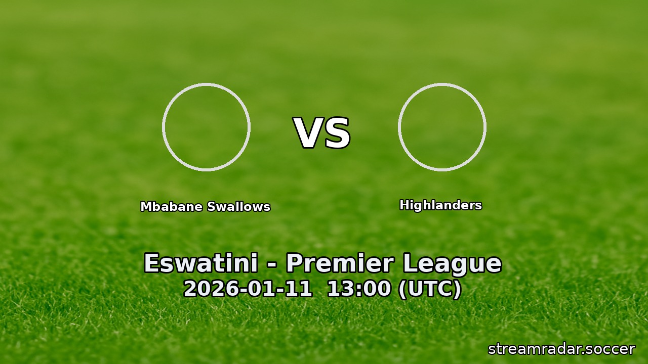 Mbabane Swallows vs Highlanders