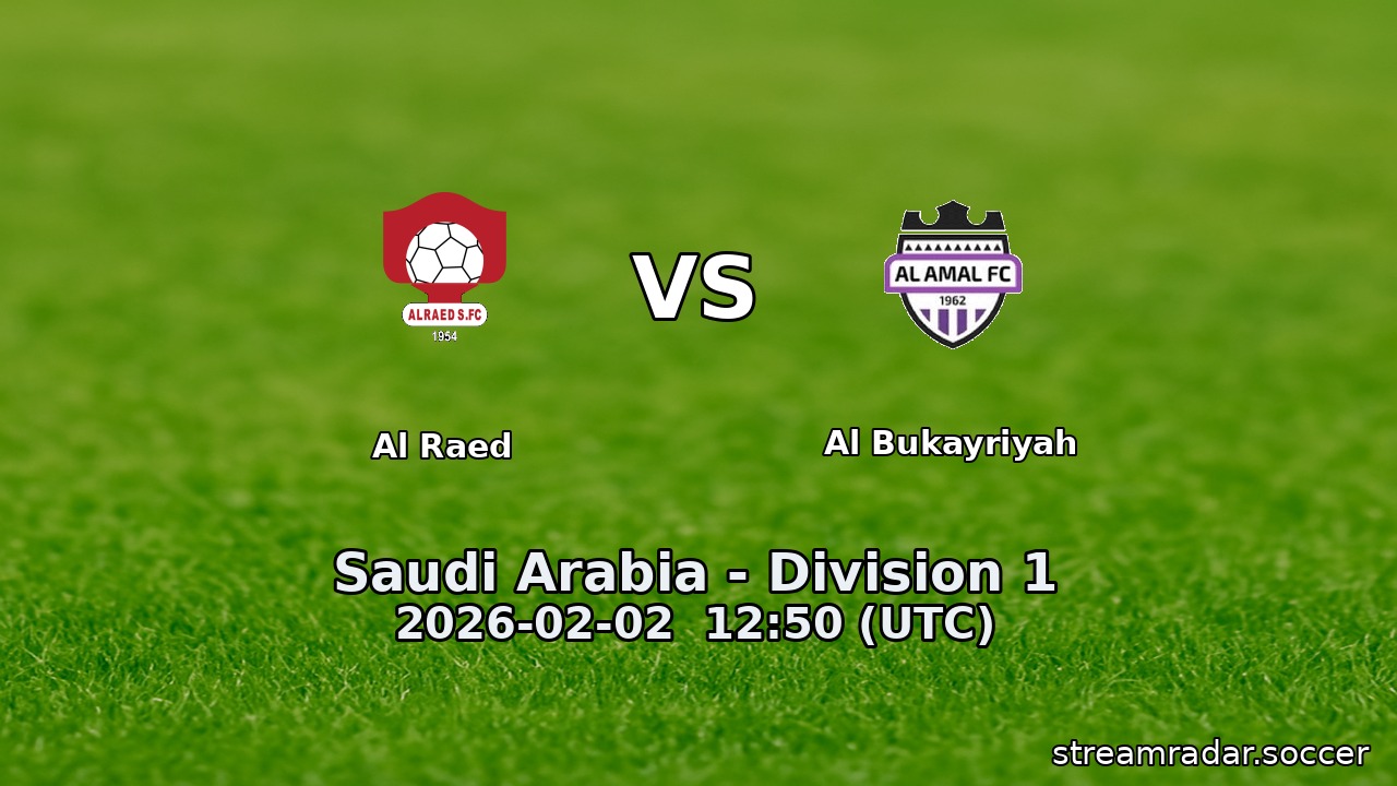 Al Raed vs Al Bukayriyah